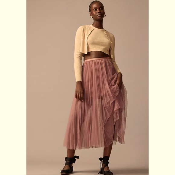 J. Crew Dresses & Skirts - J. Crew Collection Layered Blush Tulle Skirt